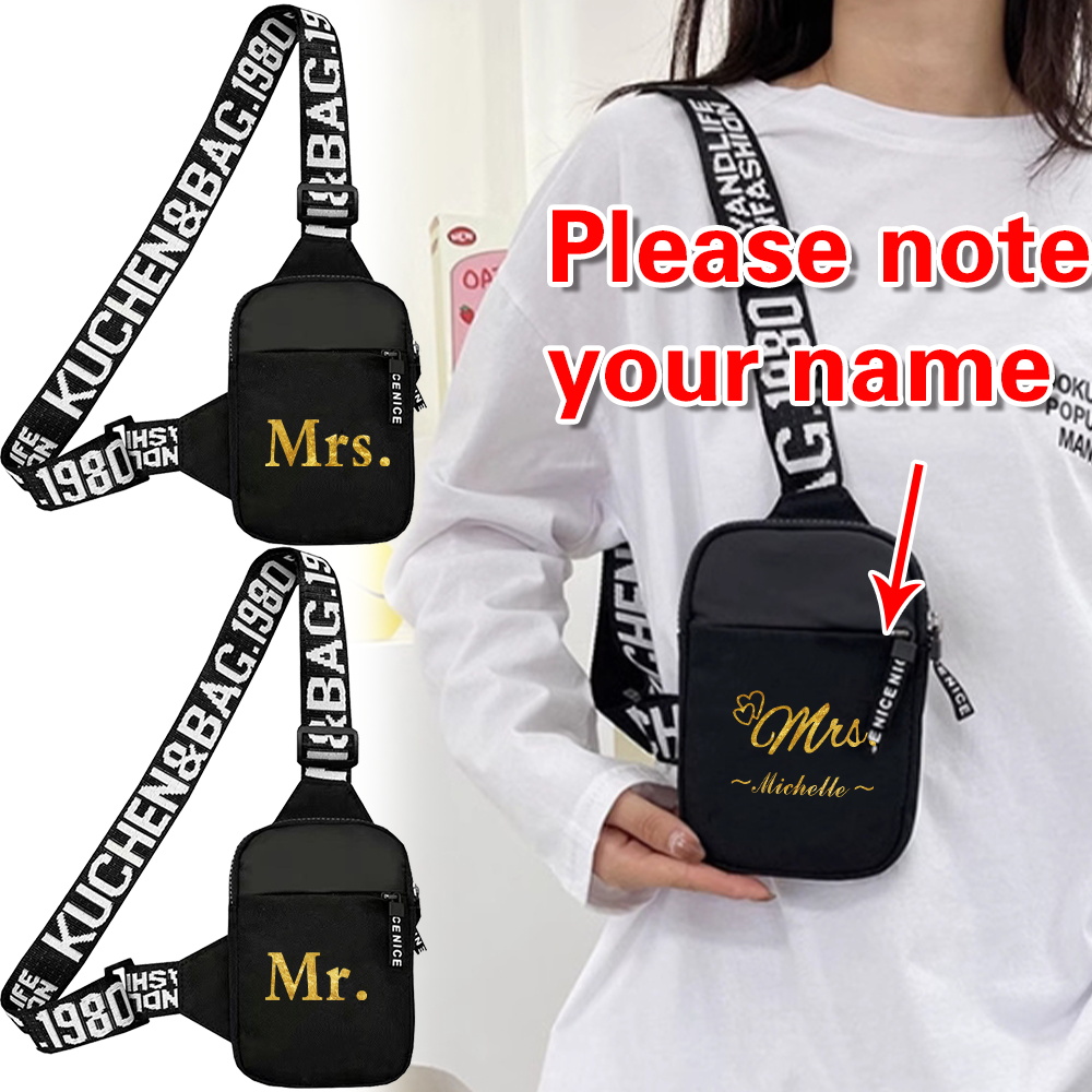 Yoga Fitness Name - Tas Dada Nama Kustom yang Dipersonalisasi