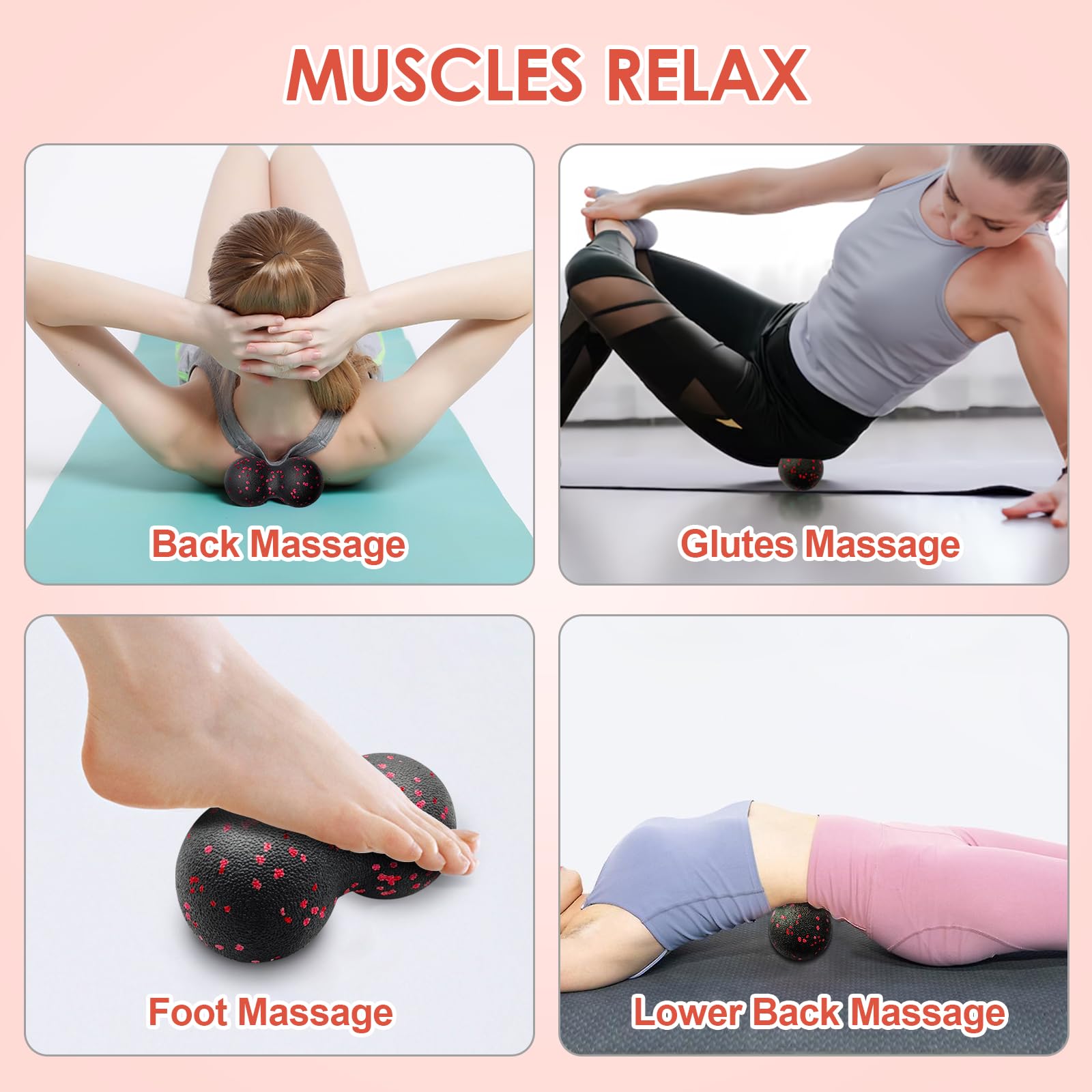 Set rol Yoga berongga pijat bo - Shoulder Massage Ball ulasan dan harga