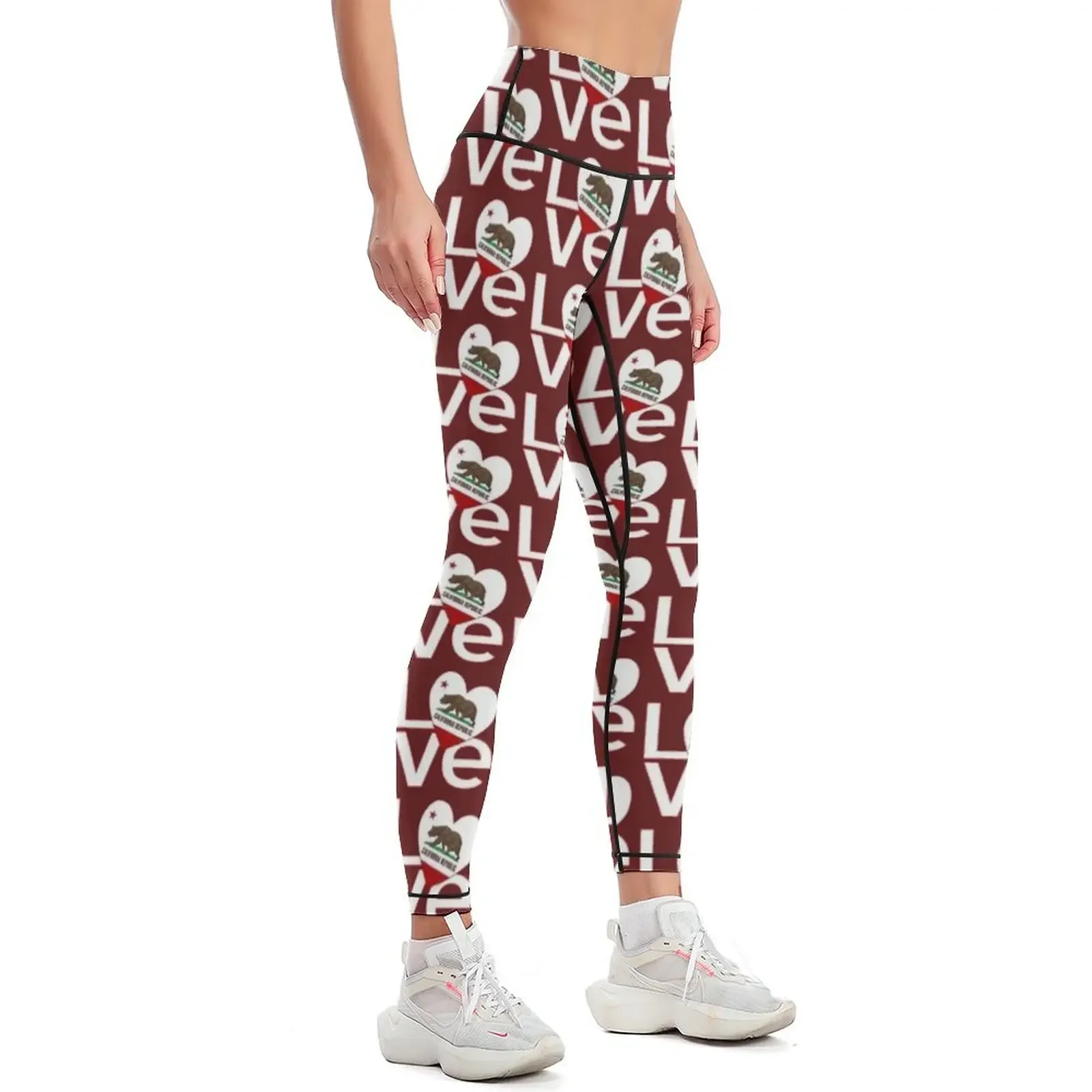 Legging California LOVE Merah  - Yoga Fitness California ulasan dan harga