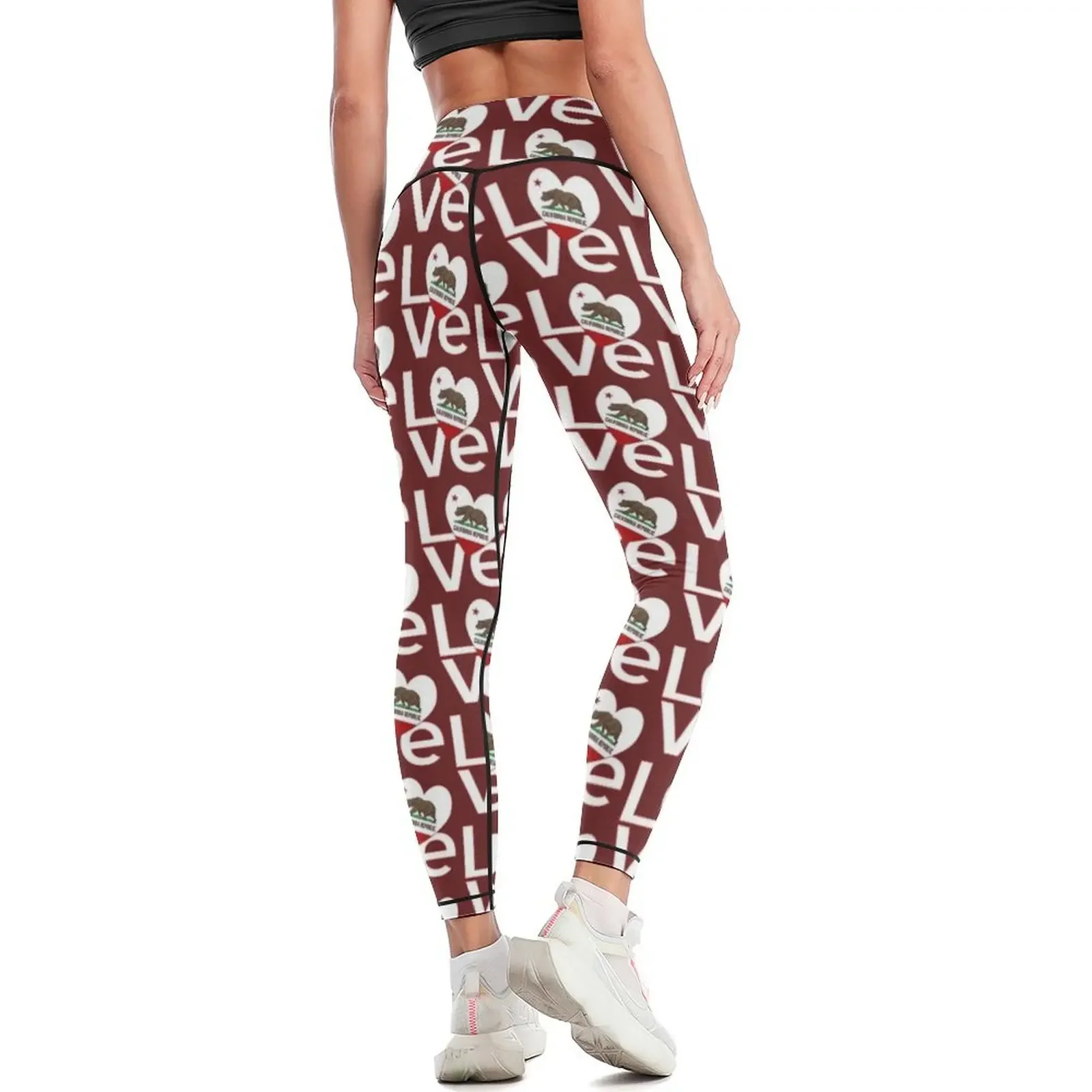 Legging California LOVE Merah  - Yoga Fitness California ulasan dan harga