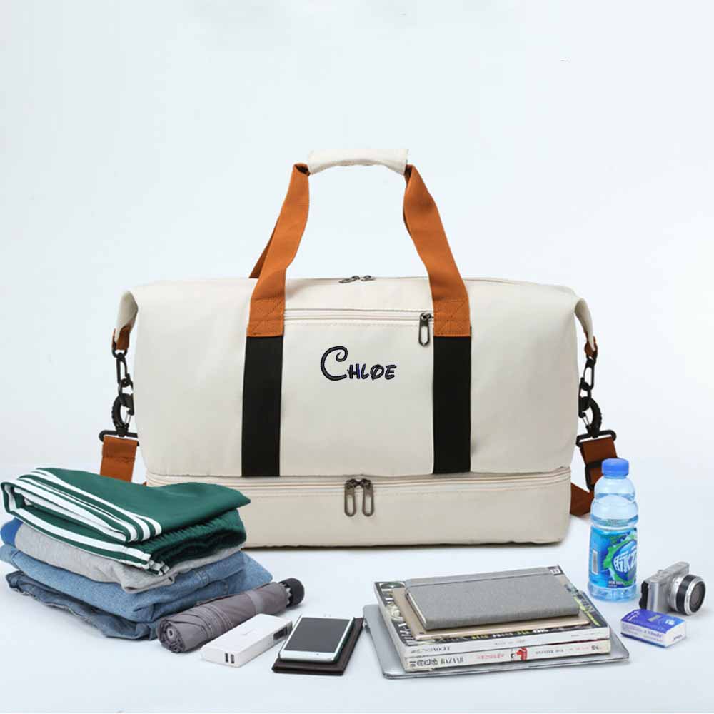 Tas Perjalanan Genggam Bordir  - Yoga Fitness Name ulasan dan harga