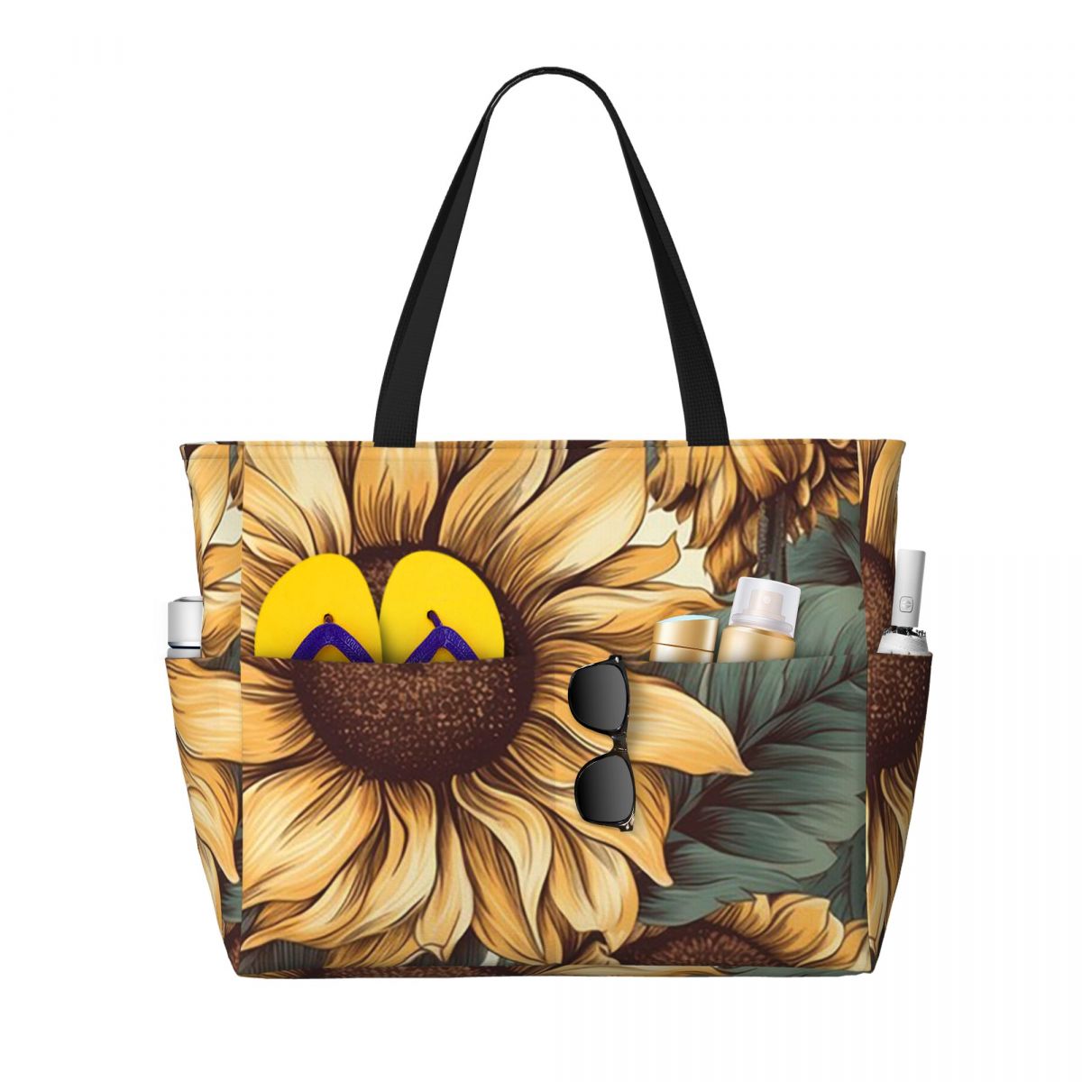Tas Tote Pantai Gambar Botani  - Yoga Fitness Drawing ulasan dan harga