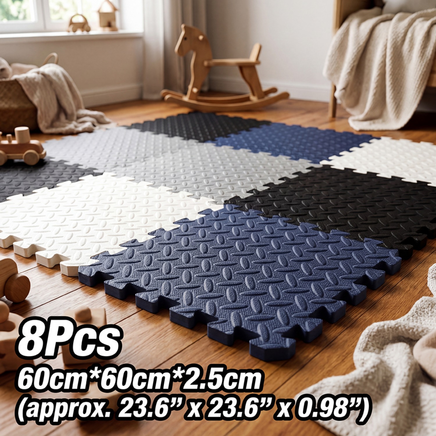8 Buah Tikar Busa EVA 60X60Cm  - Yoga Fitness Machine ulasan dan harga