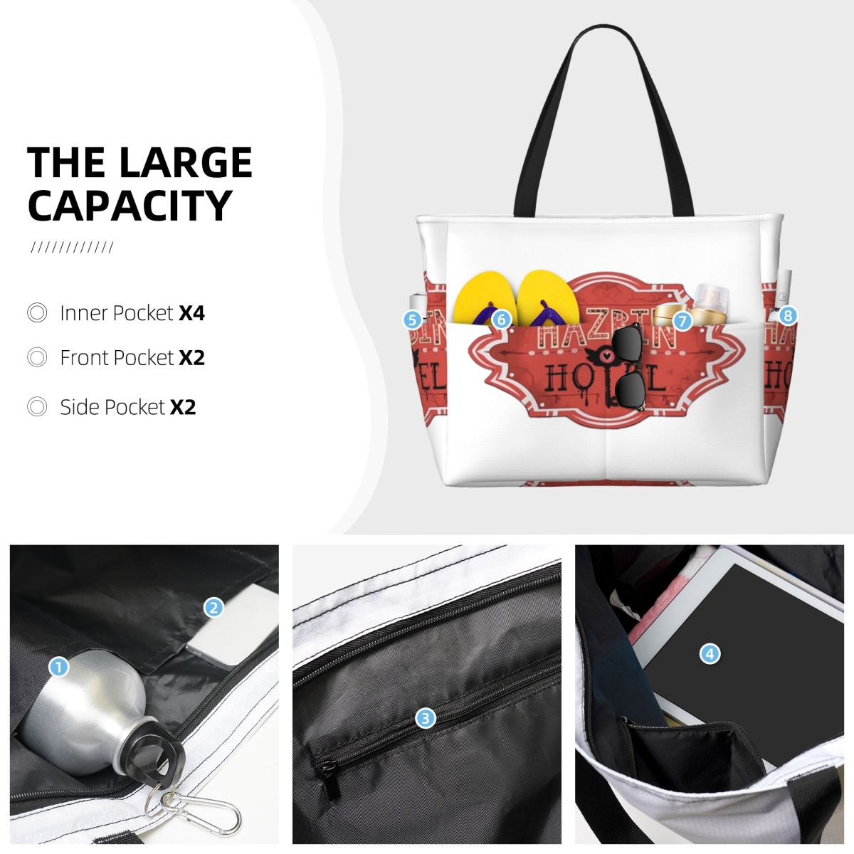 Hazbin Hotel Alastor Vox Tas T - Yoga Fitness Hotel ulasan dan harga