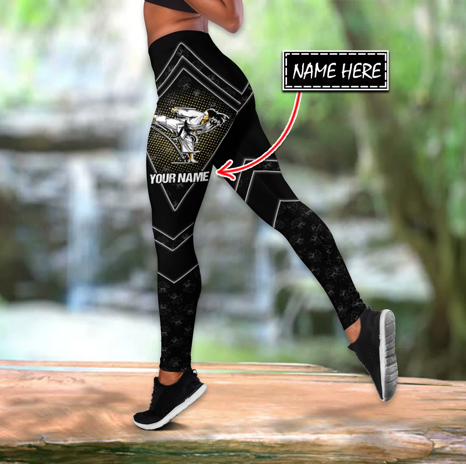 Sesuaikan Nama Karate 3D Dicet - Yoga Fitness Name ulasan dan harga