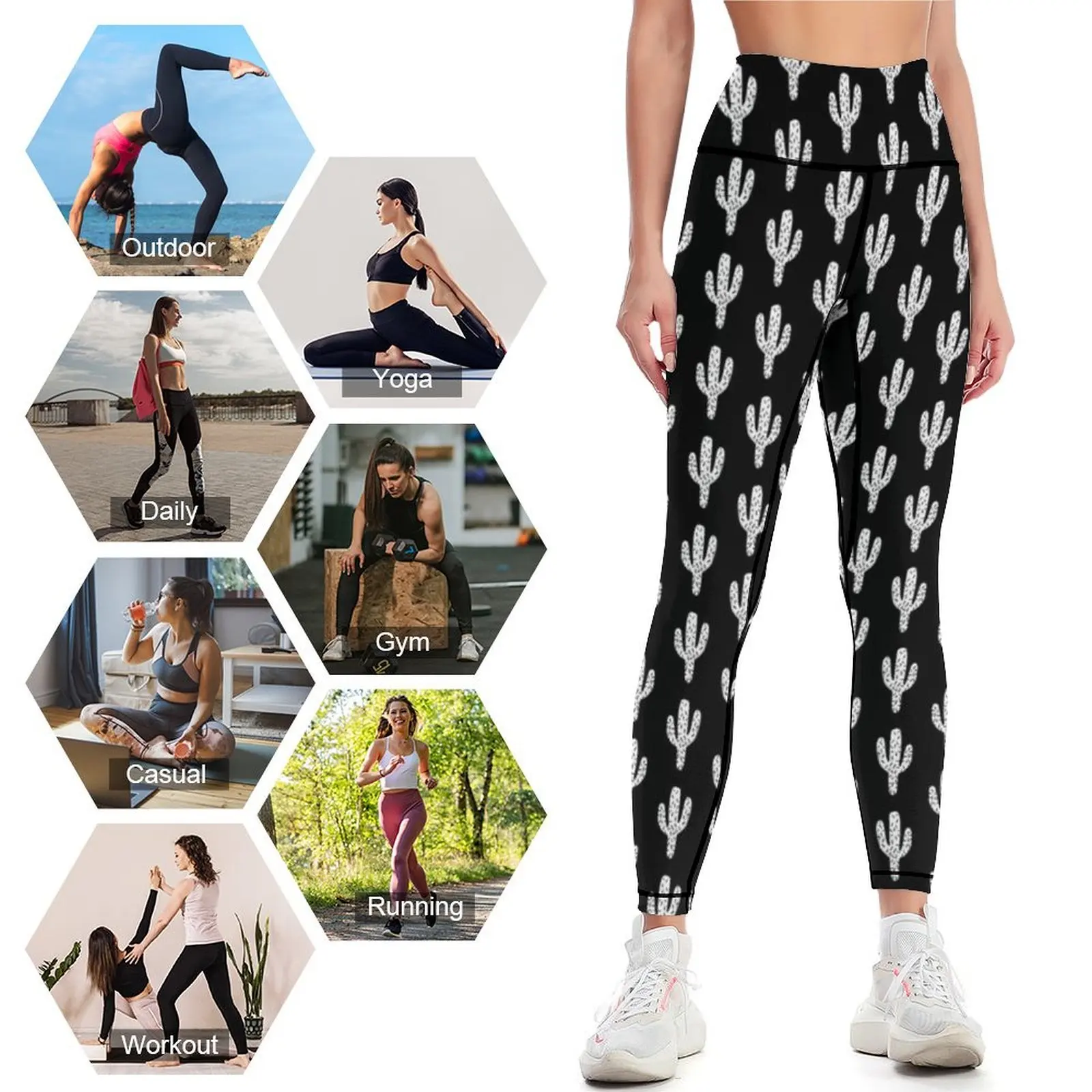 Kaktus Linocut, gurun barat da - Yoga Fitness California ulasan dan harga